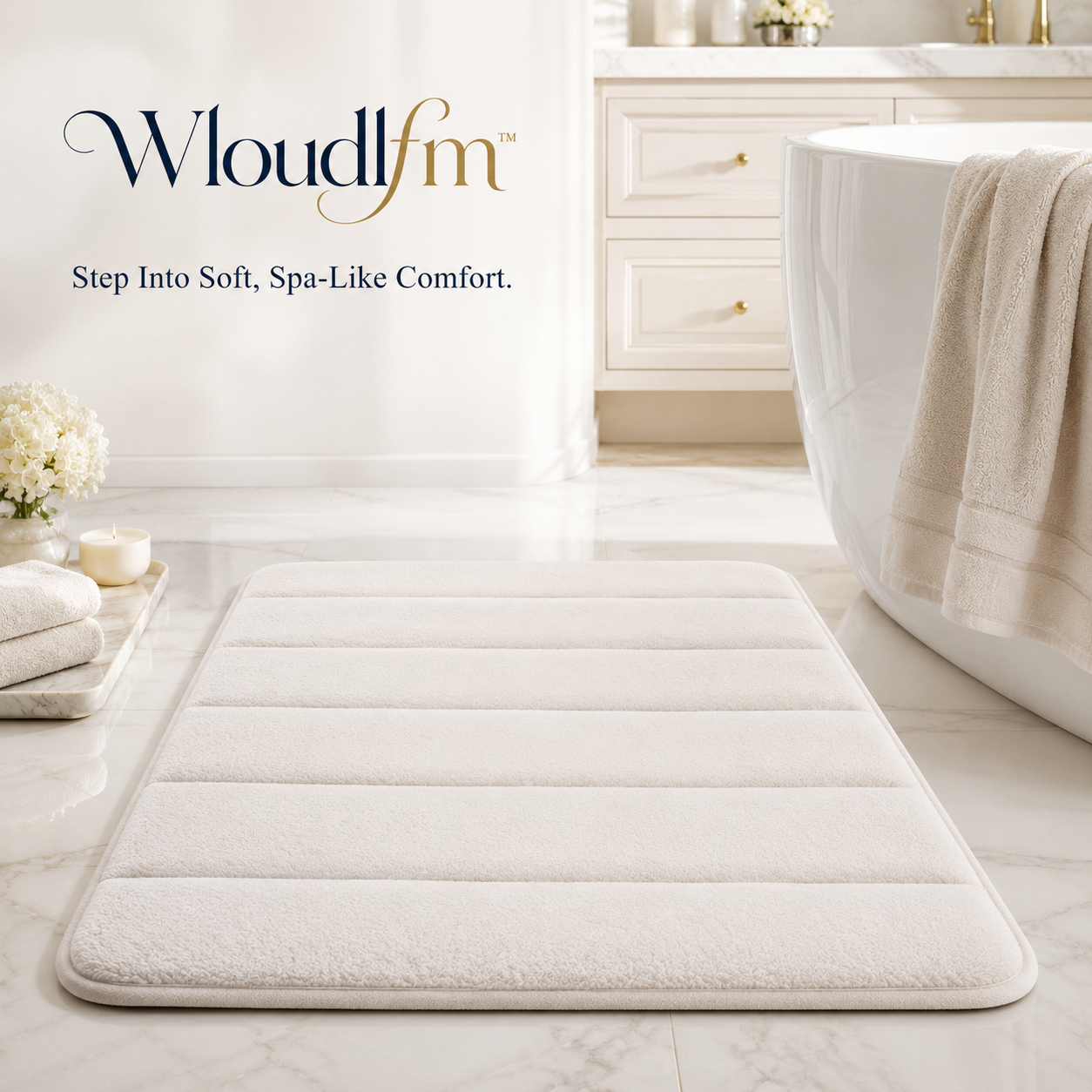 Wloudlfm™ Non-Slip Memory Foam Bath Mat